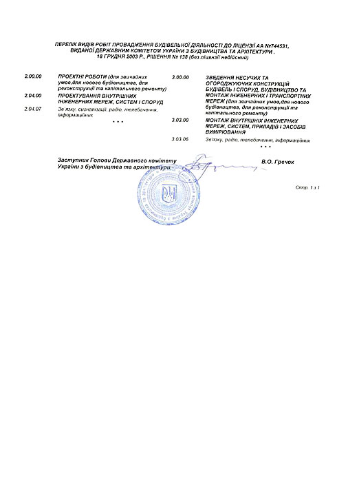 Перечень видов работ строительной деятельности