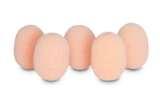 RYCOTE 105502 Lavalier Foams Beige (1 pack of 5)