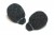 105514 Miniature Lavalier Foams Black (1 pack of 10)