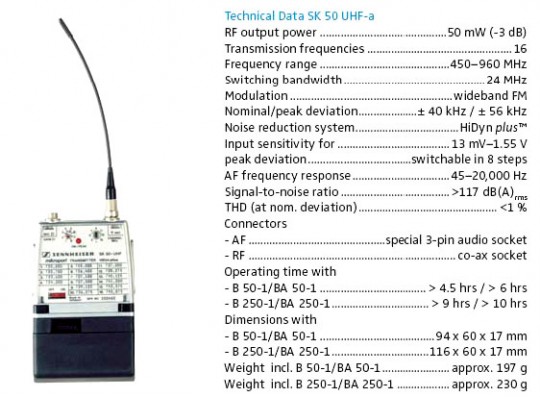 Sennheiser SK50 трансмиттер