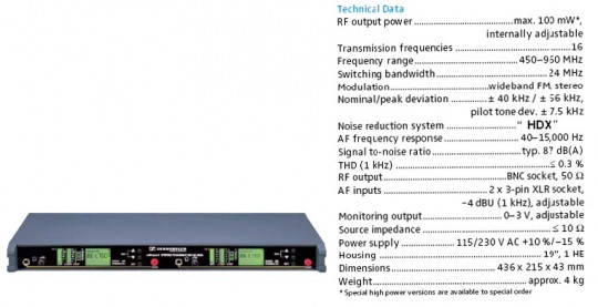 Sennheiser SR 3054-HDX двойной передатчик серии 3000