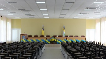 Инсталляция в новом зале Управления Областной Налоговой Службы в Днепропетровской области.