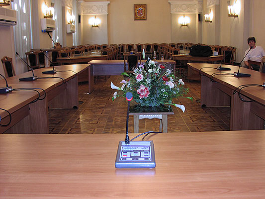 Конференционный зал Одесской мэрии.