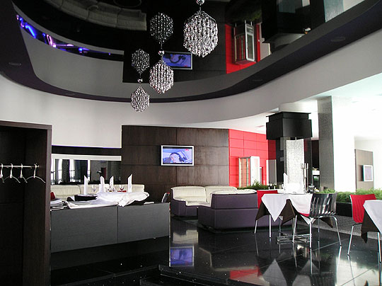 Общий зал. Акустика от D.A.S. Плазменные панели от NEC.